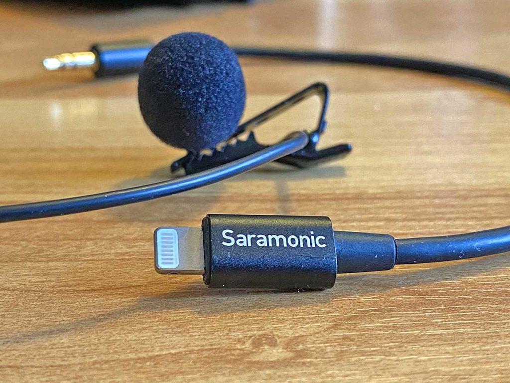 Saramonic LavMicro U1A mit Lightning Anschluss für iPhone