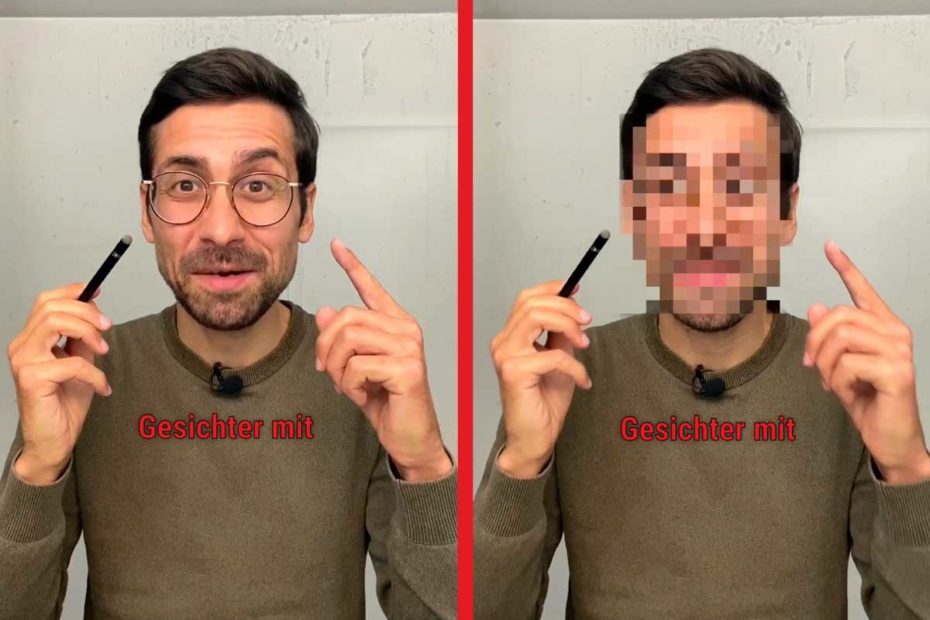 Blurring eignet sich um Personen und Gesichter in Videos unkenntlich machen bspw. mit der App CapCut