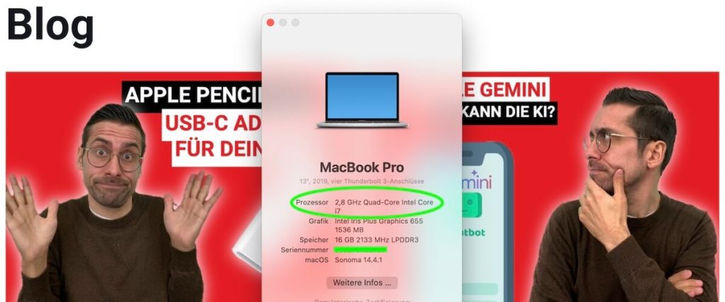 Wie finde ich meine Seriennummer auf dem Macbook Pro?