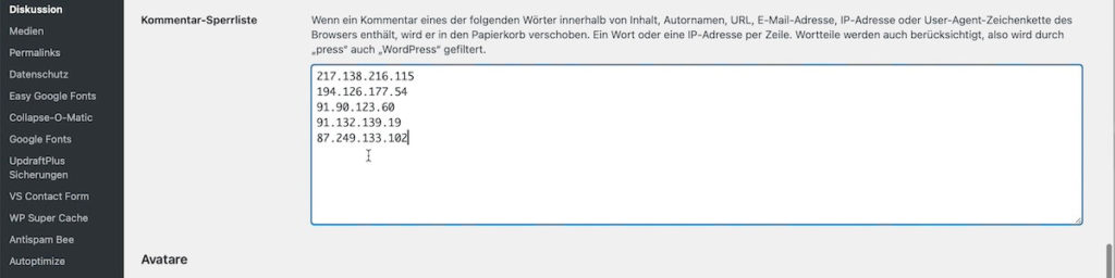 Wordpress-Sperrlisten sind eine gute Anti-Spam-Lösung